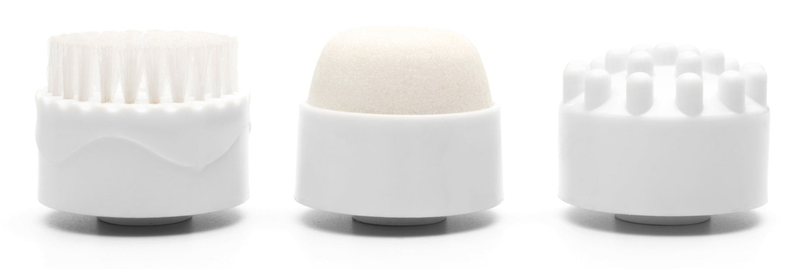 3 pedicure accessories: basic massager, pumice stone and brush