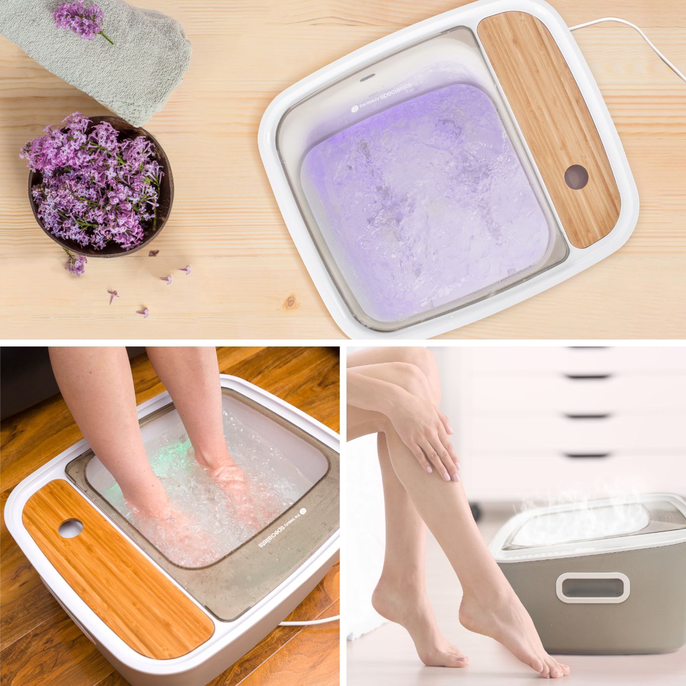 Rio Scandinavian Foot Spa shown in use