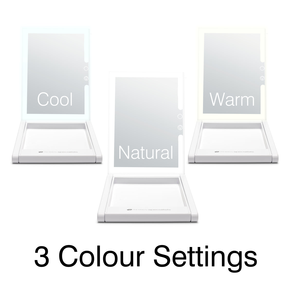 Rio Home & Away Dressing Table Make Up Mirror 3 light colour settings - Cool, Natural, Warm