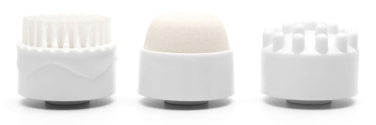 3 pedicure accessories: basic massager, pumice stone and brush 