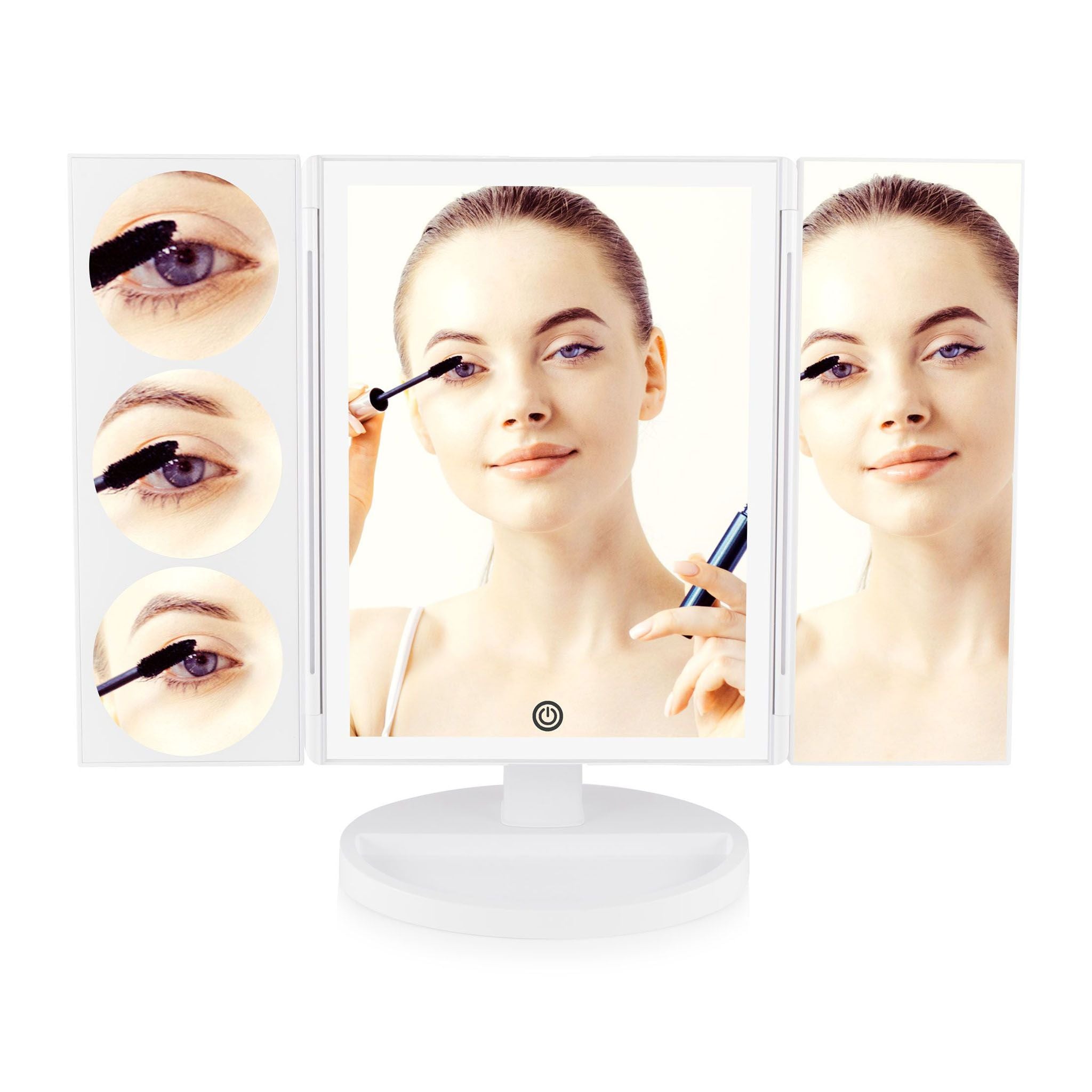 Full Size LED Makeup Mirror 1x 3x 5x & 10x Magnification