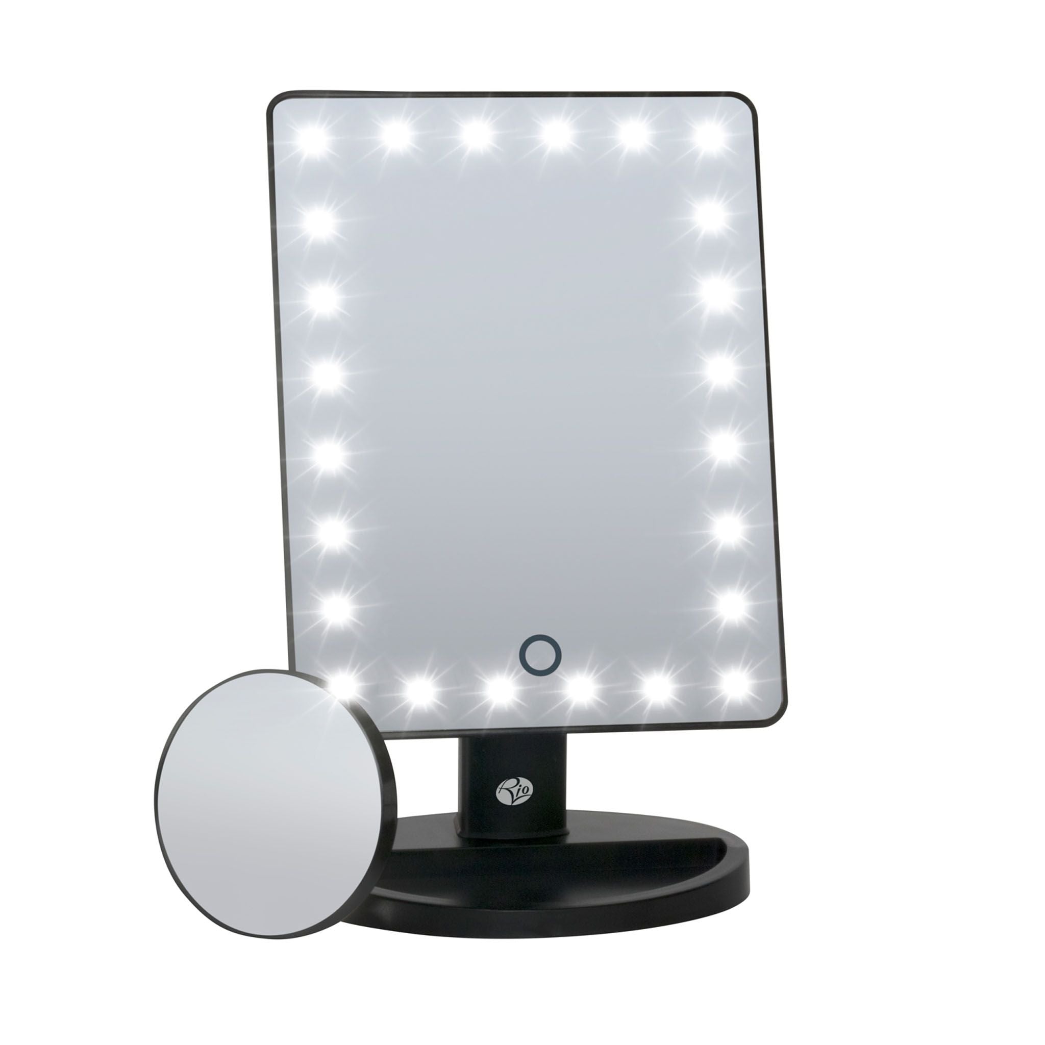 24 LED Makeup Mirror with mini removable 10X Magnifying Mirror